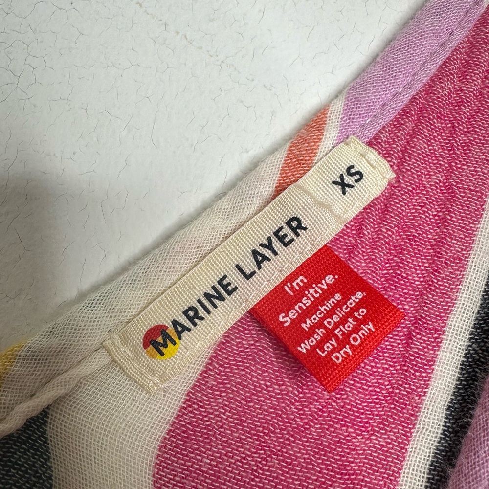 Marine Layer Women’s Corinne Maxi Dress in Multi Stripe Size XS - Picture 5 of 11